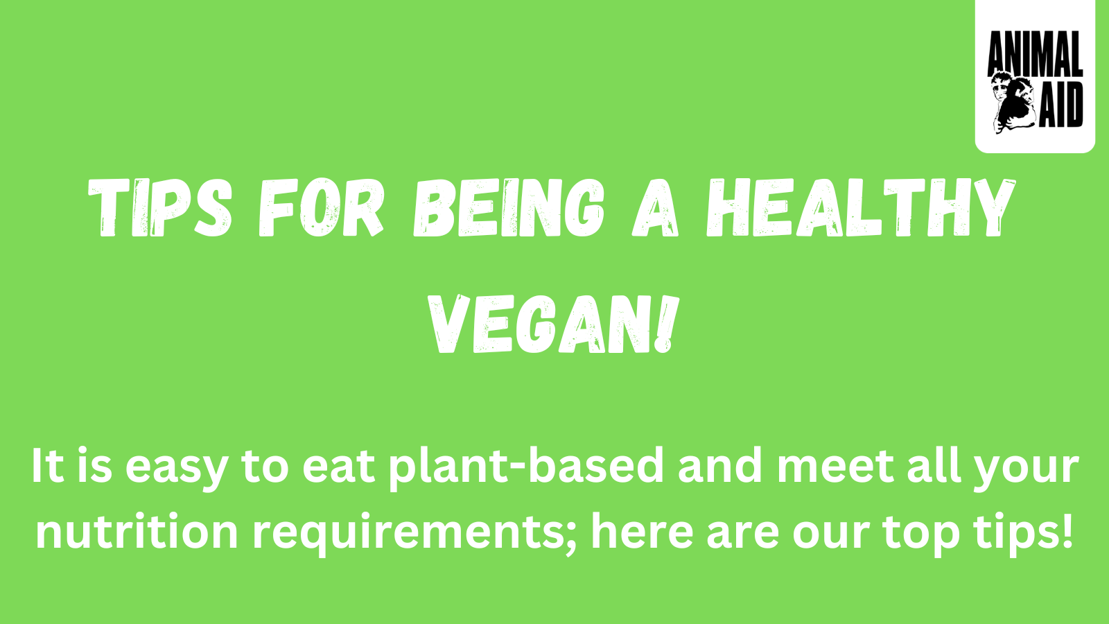 Helping to meet the nutritional needs of patients on a vegan diet